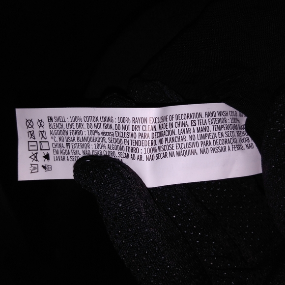 Fairy-like 🌟dainty garden tea party black ruffle lace applique tunic dress - Picture 6 of 6